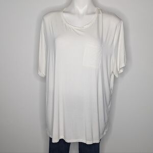 Cozy Earth White Short Sleeve T-shirt L